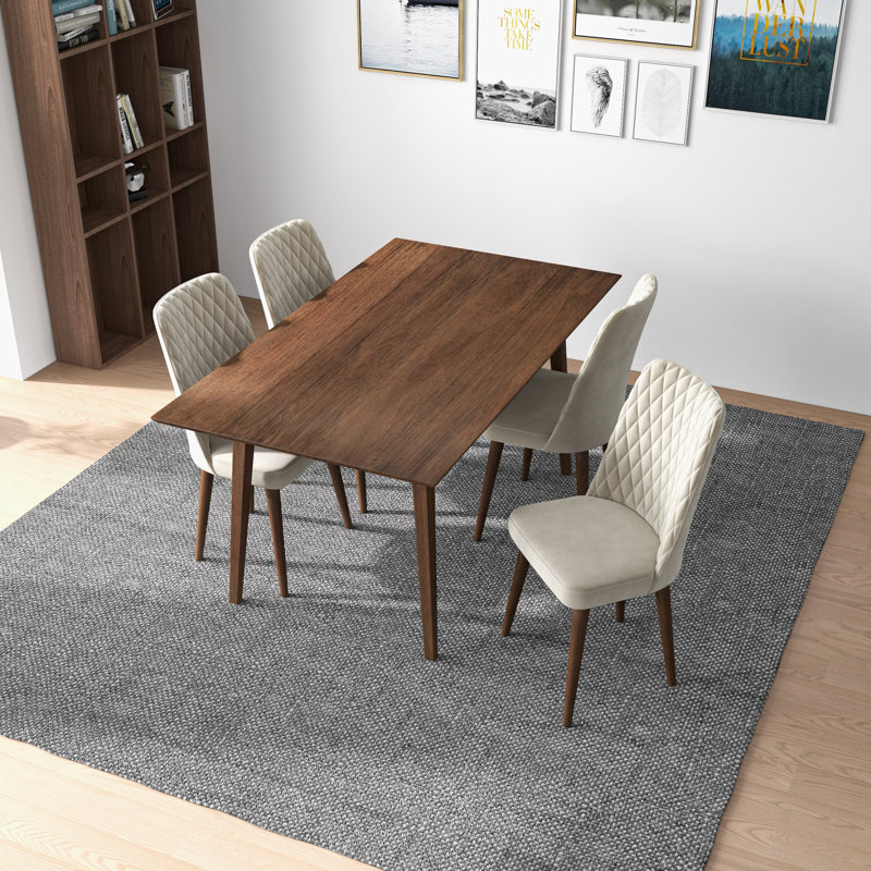 Ensemble repas pour 4 personnes Keevis, Beige