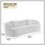 Canapé courbé Mid-Century moderne, canapé 3 places Cloud-654236009