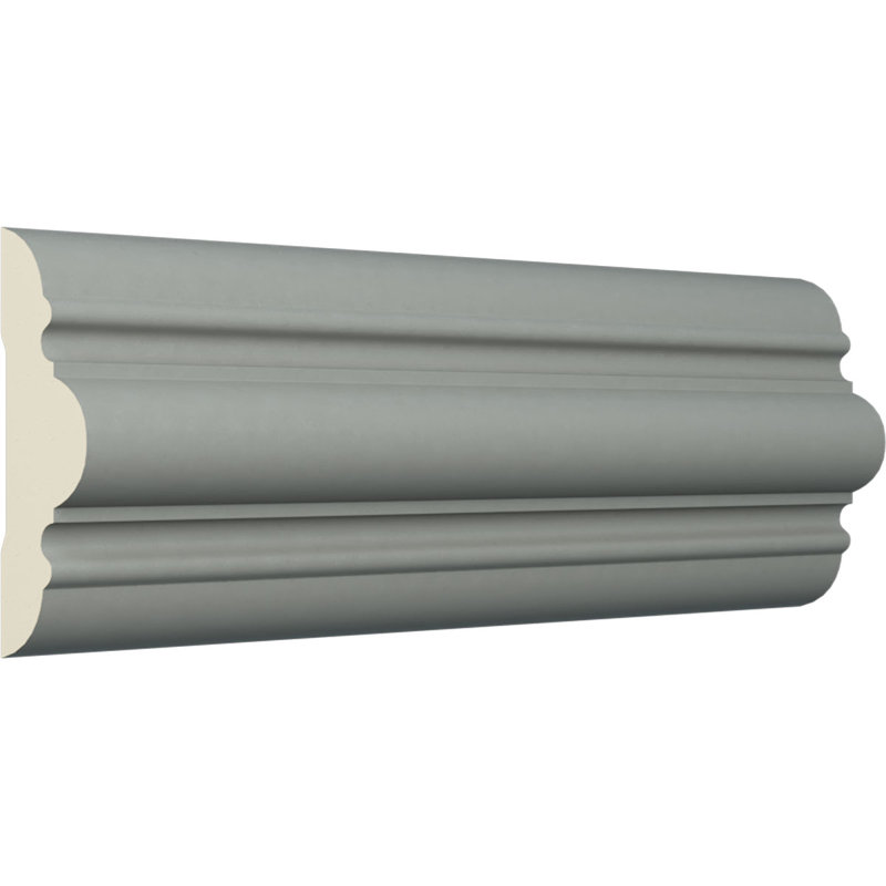 Primed White Polyurethane Crown Chair Rail Moulding Set