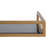 Chainbridge Rectangular Metal and Glass Accent Shelf-1430841253