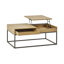 Lift Top Trestle Coffee Table with Storage