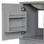 Meuble-lavabo 30 po avec lavabo, une porte avec tablette et trois tiroirs, porte à fermeture douce, gris