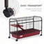Maison de jeu pour animaux avec cage, roulettes, plate-forme, rampe P 41 po L 41 po PawHut