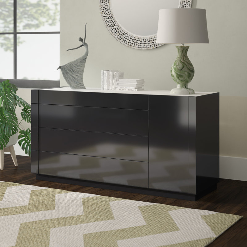 Aimee-Rose 55.1'' W 4 - Drawer Dresser