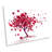 Red Heart Love Tree Abstract - Wrapped Canvas Print-1572677057