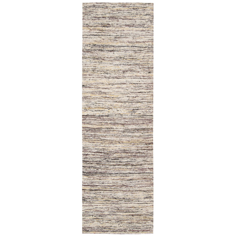 Viscose Striped Indoor Rug, Rectangle 4' x 6'