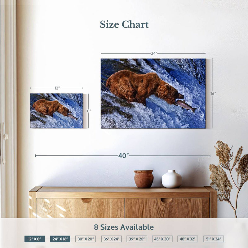 Brampt Bear Hunting, 16" H x 24" W