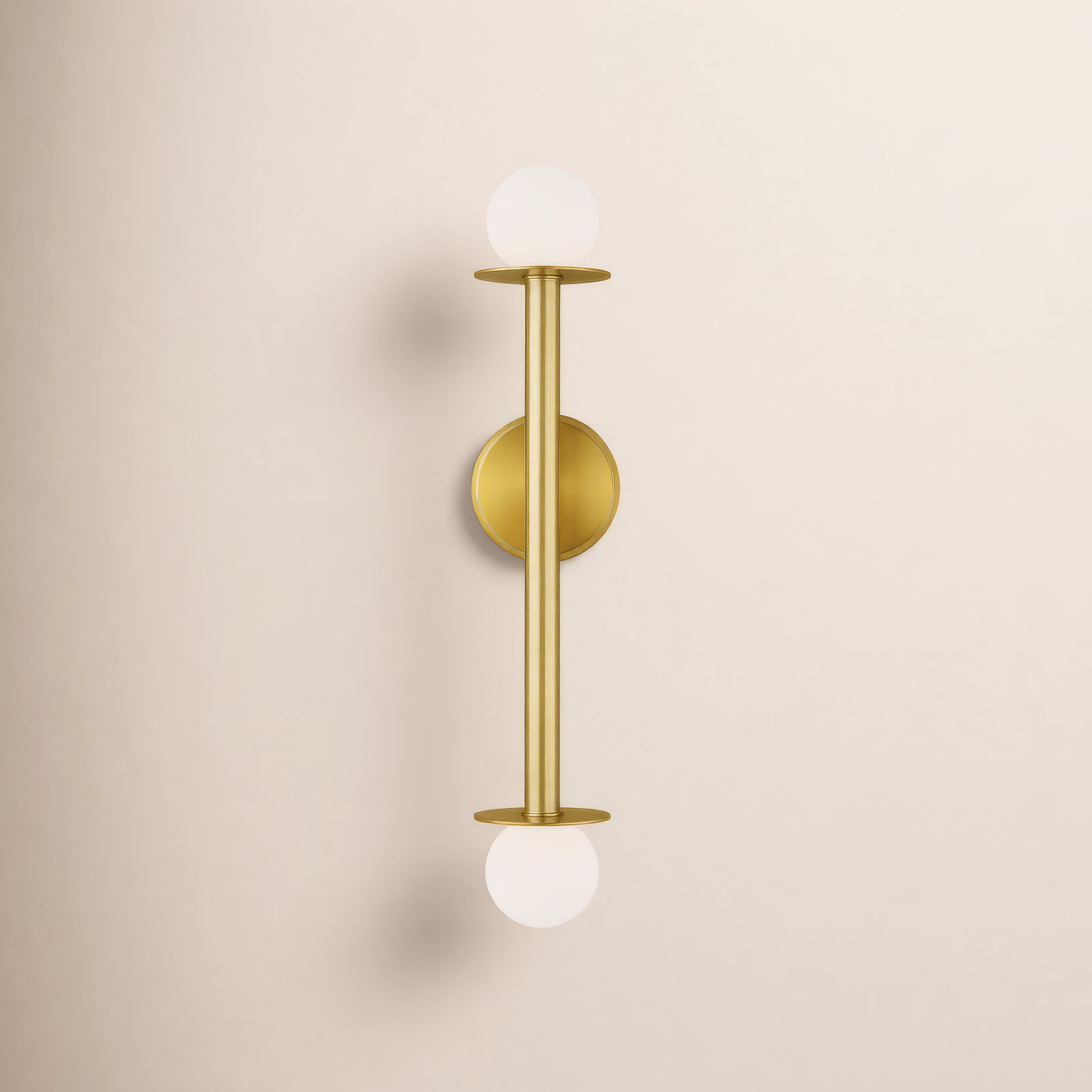 Allegra 2-Light Wall Sconce, Burnished Brass