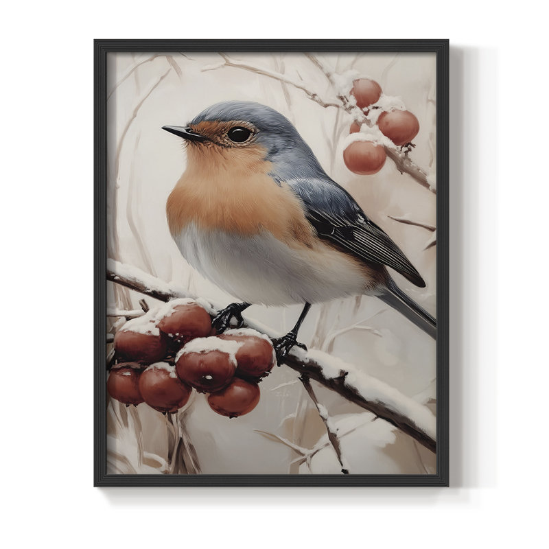 Christmas Holiday Art -Series 2-CCXVI Framed Print - Solid Wood, Black, 21" H x 17" W