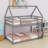 Low Bunk Bed,House Bed With Ladder-915623446