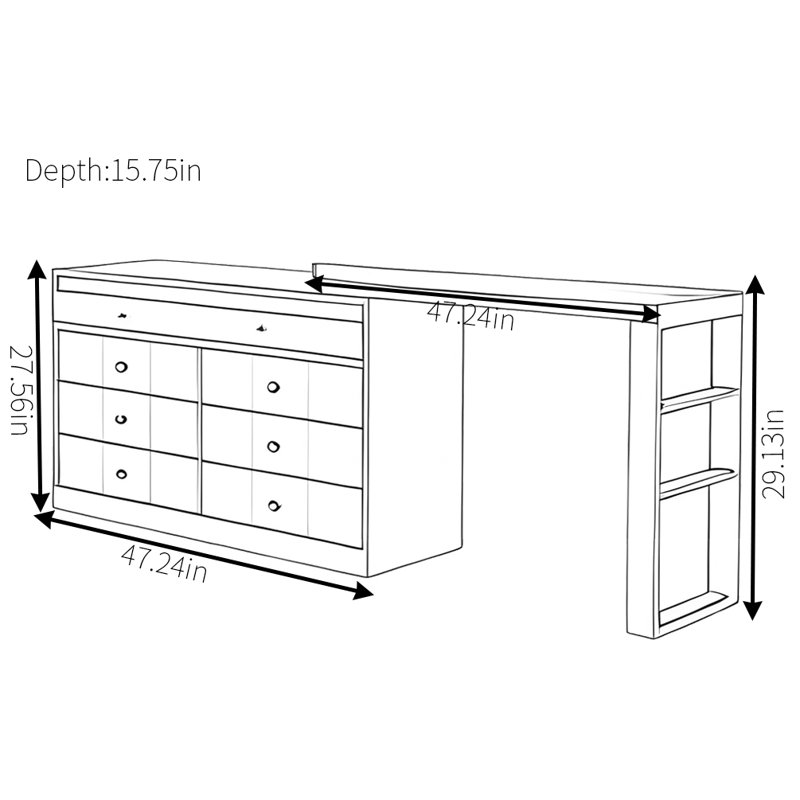 Commode rétro pratique