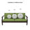 Coussin décoratif intérieur / extérieur Sunbrella, housse de coussin ronde de 16 pouces avec insert