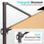 Antony 153" X 116" Rectangular Cantilever Umbrella, Weighted Base Does Not Include-699757913