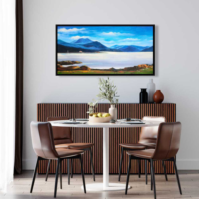 Scottish Highlands Canvas | Beautiful Day Green Bedroom Decor