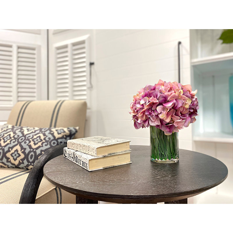 Fuchsia Hydrangea in Water Vase