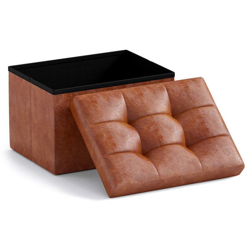 Repose-pieds Krasen, Cuir Similicuir moka