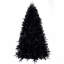 Arbre de Noël noir de 8 pi avec 600 lumières DEL blanches, arbre artificiel 2486 PE + PVC, structure à charnières avec support en métal stable-994741005