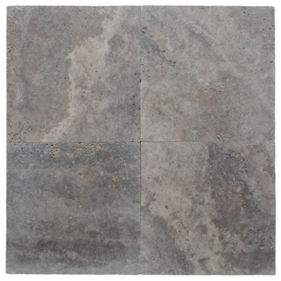 18" x 18" Travertine Marble Look Wall & Floor Tile