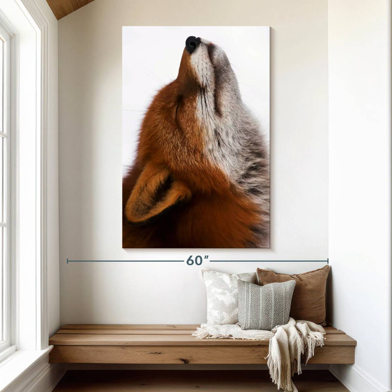 Brampt Red Fox Daydreaming, 51" H x 34" W