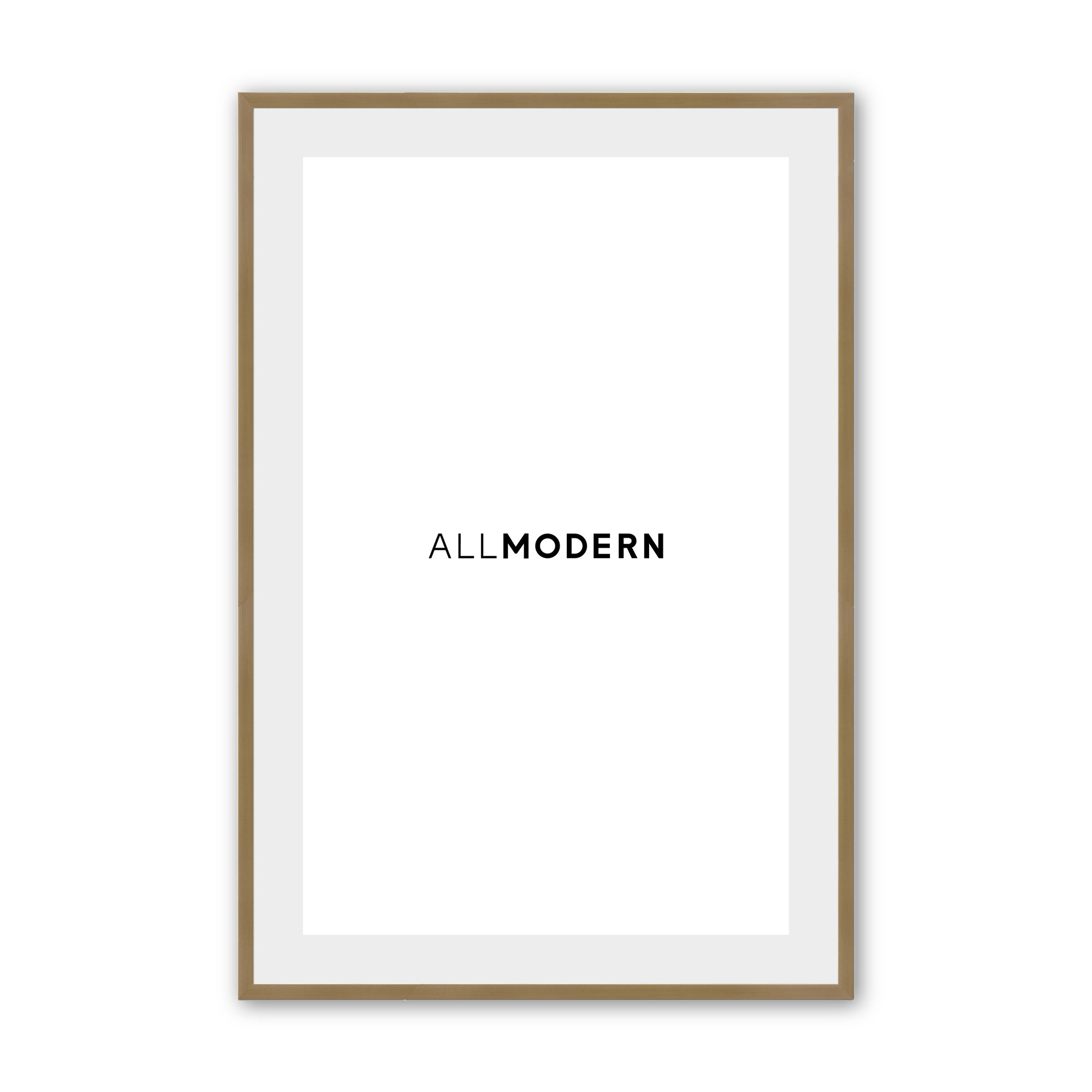 Williston Solid Wood Picture Frame with Mat, Weathered Zinc, 21.75" W x 21.75" H, Yes