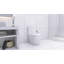 Toilette allongée une pièce - blanc