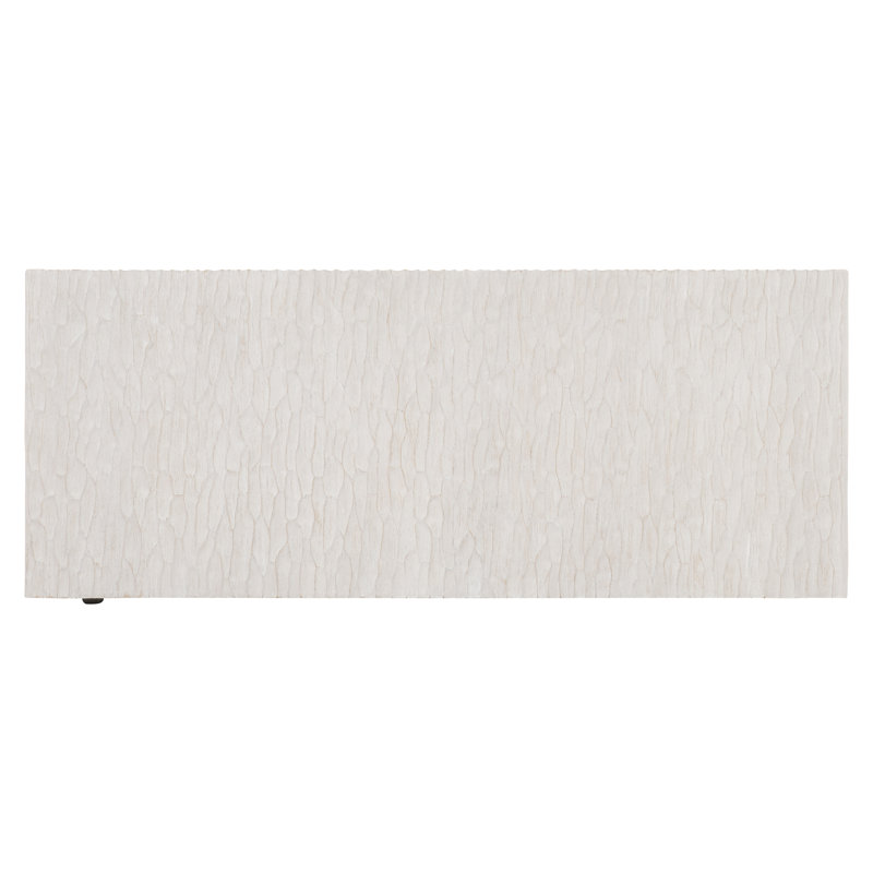 Cream Square Transitional Wood Coffee Table