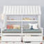 Structure de lit House, lit plateforme avec deux tiroirs de rangement-1339522469