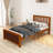 Twin Size Wood Platform Bed-1664058573