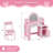 2 in 1 Kids Vanity Set With Mirror And Led Lights-1874142810