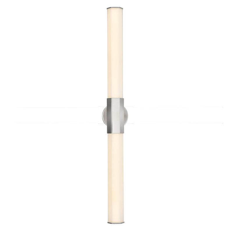 Facet 1 - Light LED Bath Sconce, Polished Nickel