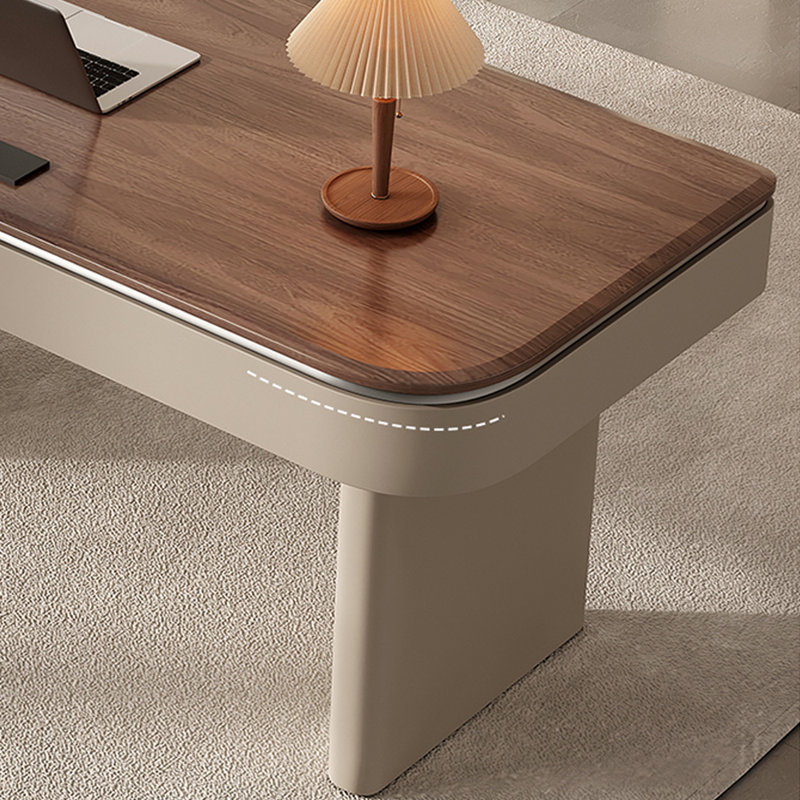 Bureau rétro et élégant avec un élément de design, H 29,52 po x l 70,86 po x P 27,55 po
