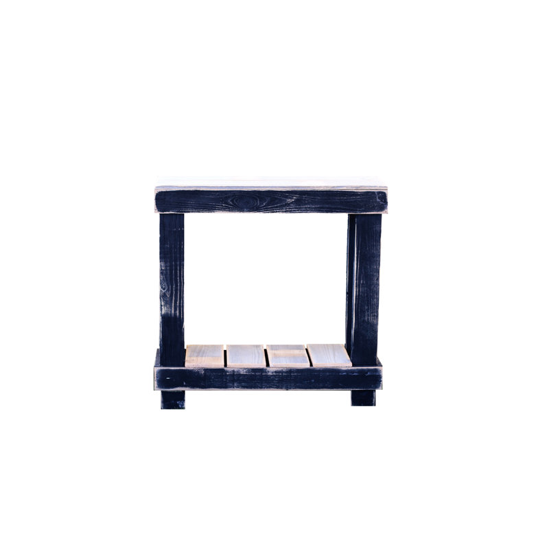 Jhavori 30'' Solid Wood Console Table, Black