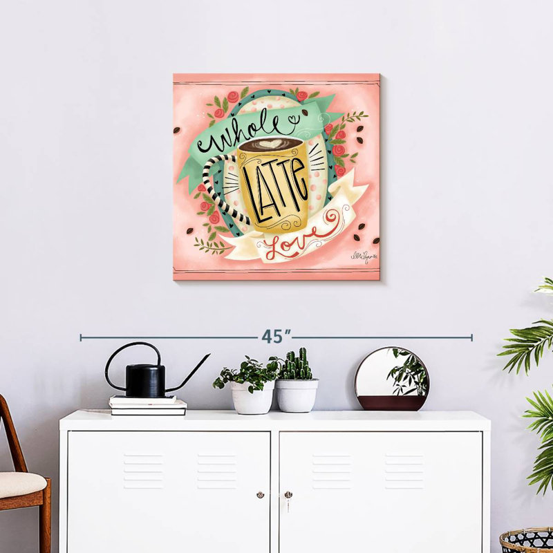 Whole Latte Love, 24" H x 24" W