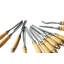 FixtureDisplays 12 Piece Metal Carving Set