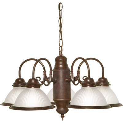 Cupps 5 - Light Shaded Classic Chandelier