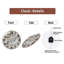 Horloge murale en marbre avec design et style uniques - horloge murale moderne en verre 12 po