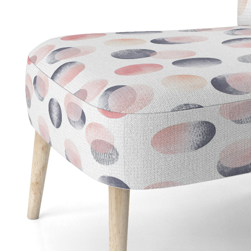 Chaise rembourrée Modern, Chaise d'appoint sans accoudoirs