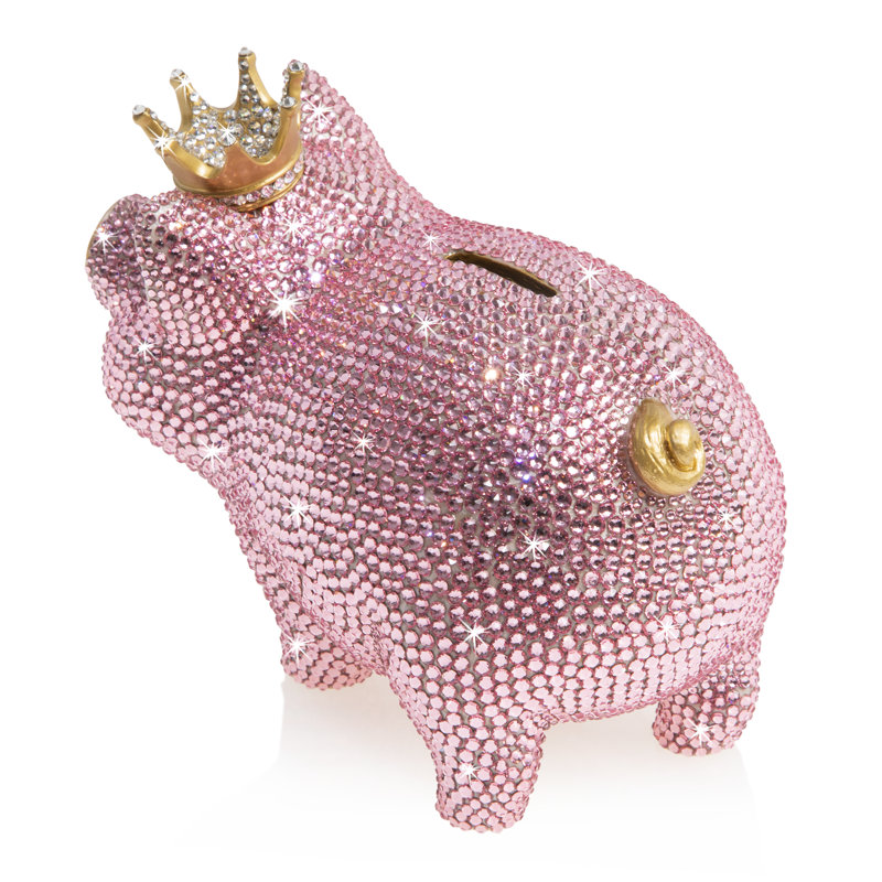 Tirelire Gatsby Pave avec couronne