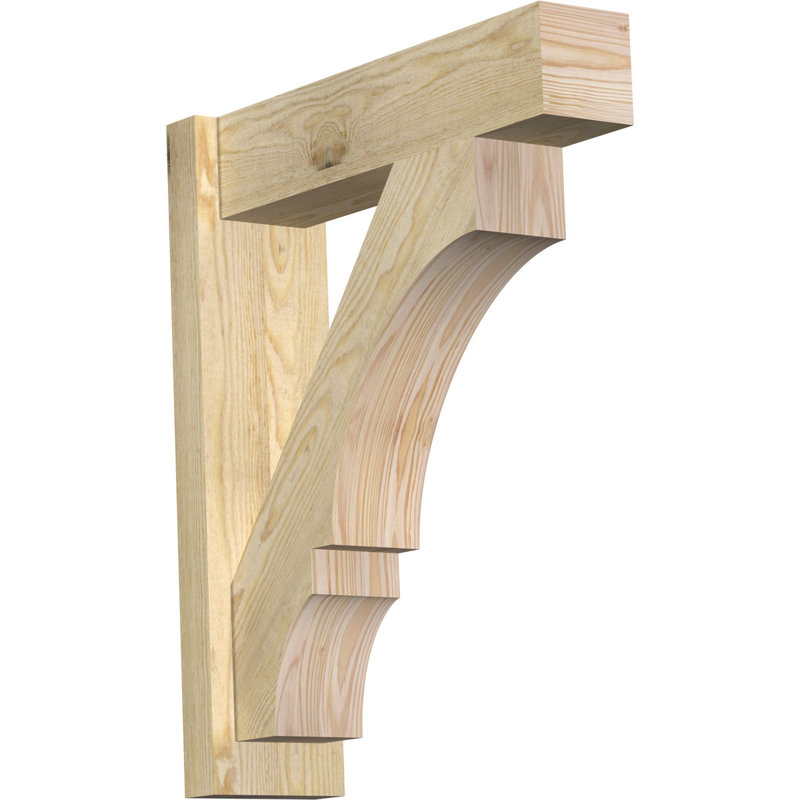 Bloc balboa rustique en bois rustique, P 24 po x H 36 po, Sapin Douglas de 8 po (sciage brut)