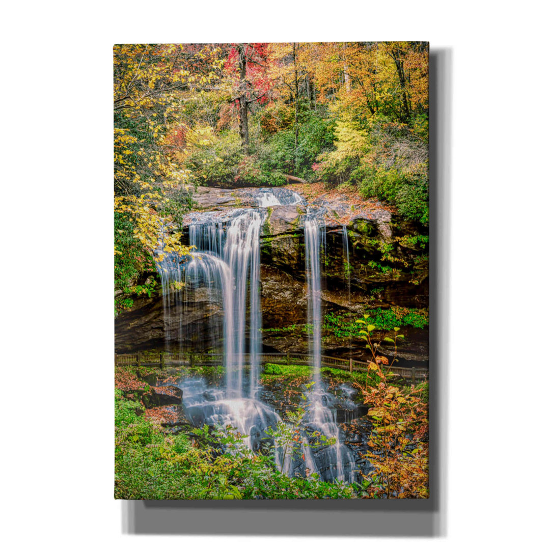Epic Graffiti 'Smoky Mountains Autumn Waterfall 2' " "Smoky Mountains Autumn Waterfall 2" By Grace Fine Arts Photography " by Grace Fine Arts Photography Painting Print Millwood Pines 