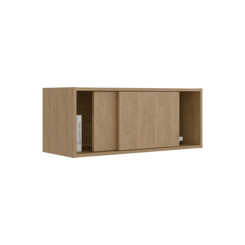 32-Inch Wide Wall Storage Cabinet With Sliding Doors