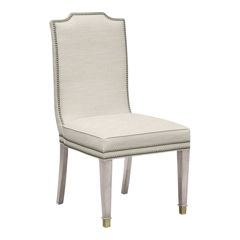 Travis By Michael Weiss Dining Chair, Yes, Tommy Flax, Dove Gray