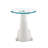Alaiza the Whale Glass Top Beveled Base End Table-1362657277