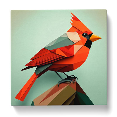Cardinal Bird Bauhaus - Print