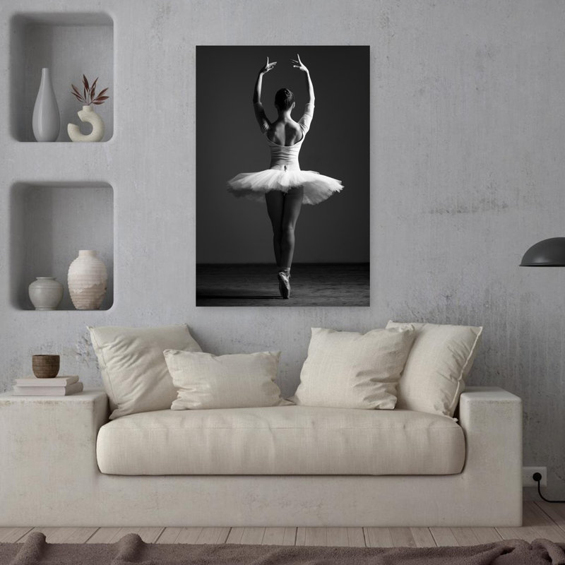 Art contemporain abstrait pirouette, H 36 po x l 24 po