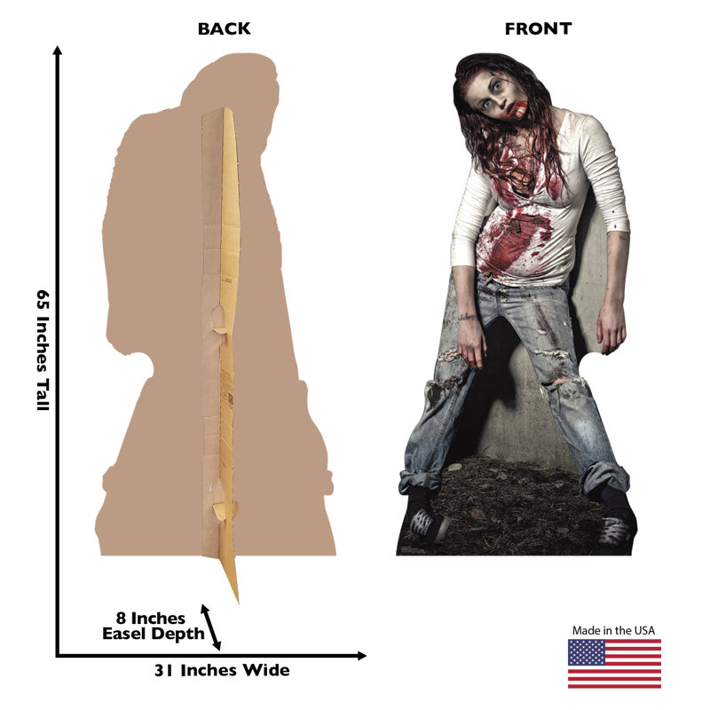 Meuble-fille zombie Halloween