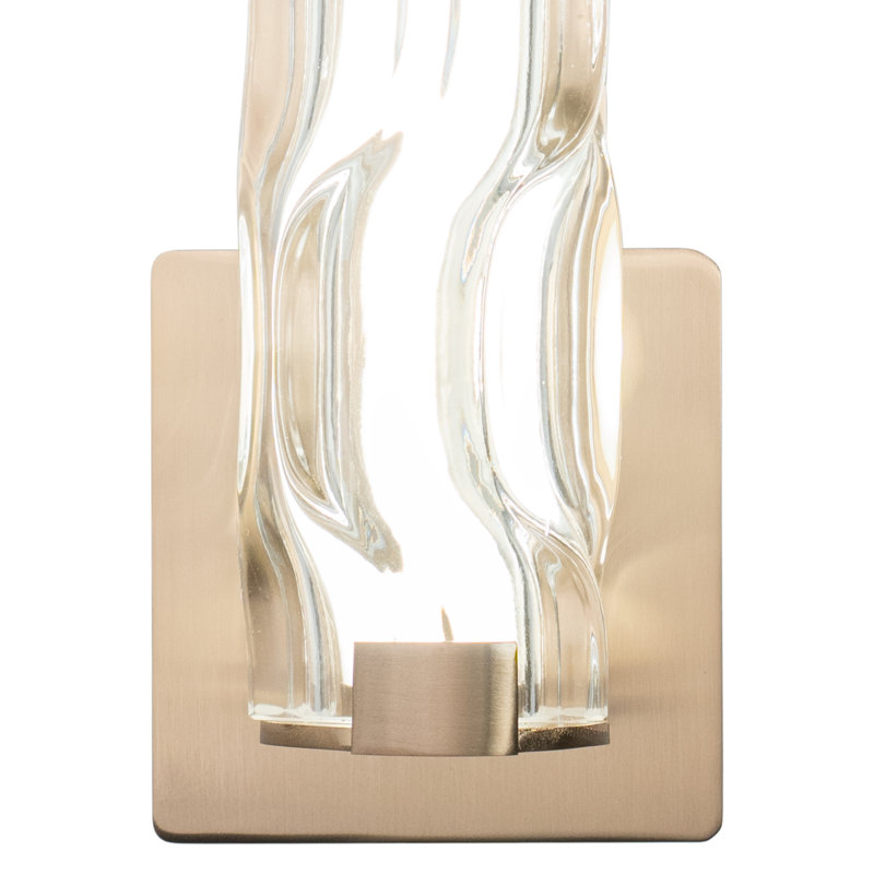 Carnesville Dimmable LED Vanity Light, Natural Brass