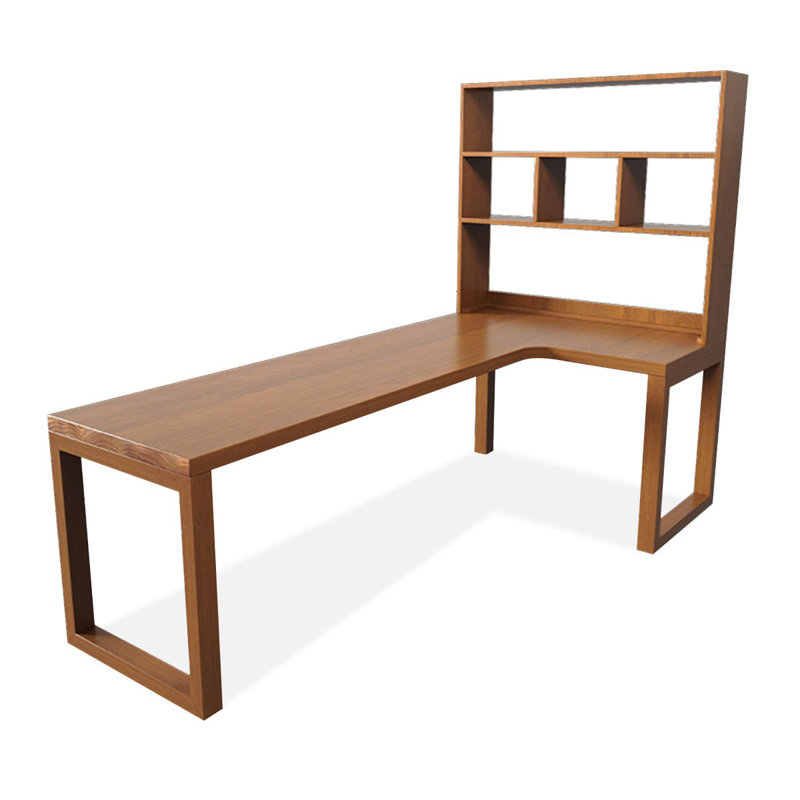 Bureau rectangulaire en bois massif brun noisette, H 29,6 po x l 86,7 po x P 39,4 po, Retour à droite