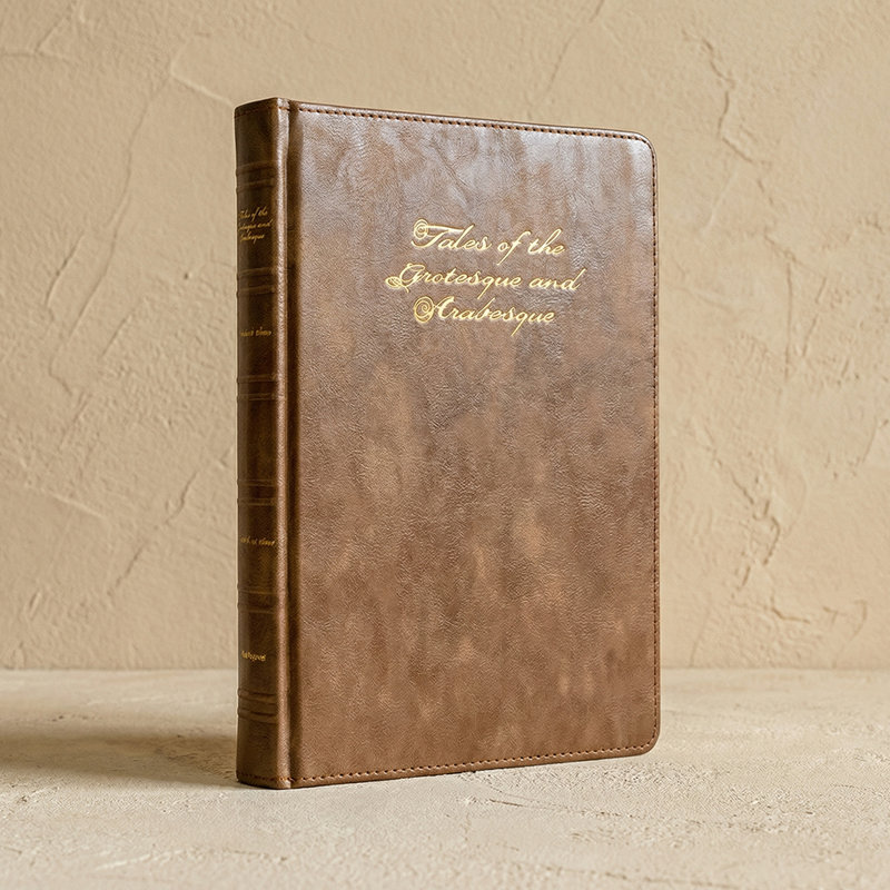 Livres décoratifs en cuir (brun), Brun