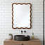 Miroir rectangulaire en bois massif ondulé, noir-738321910-738321916